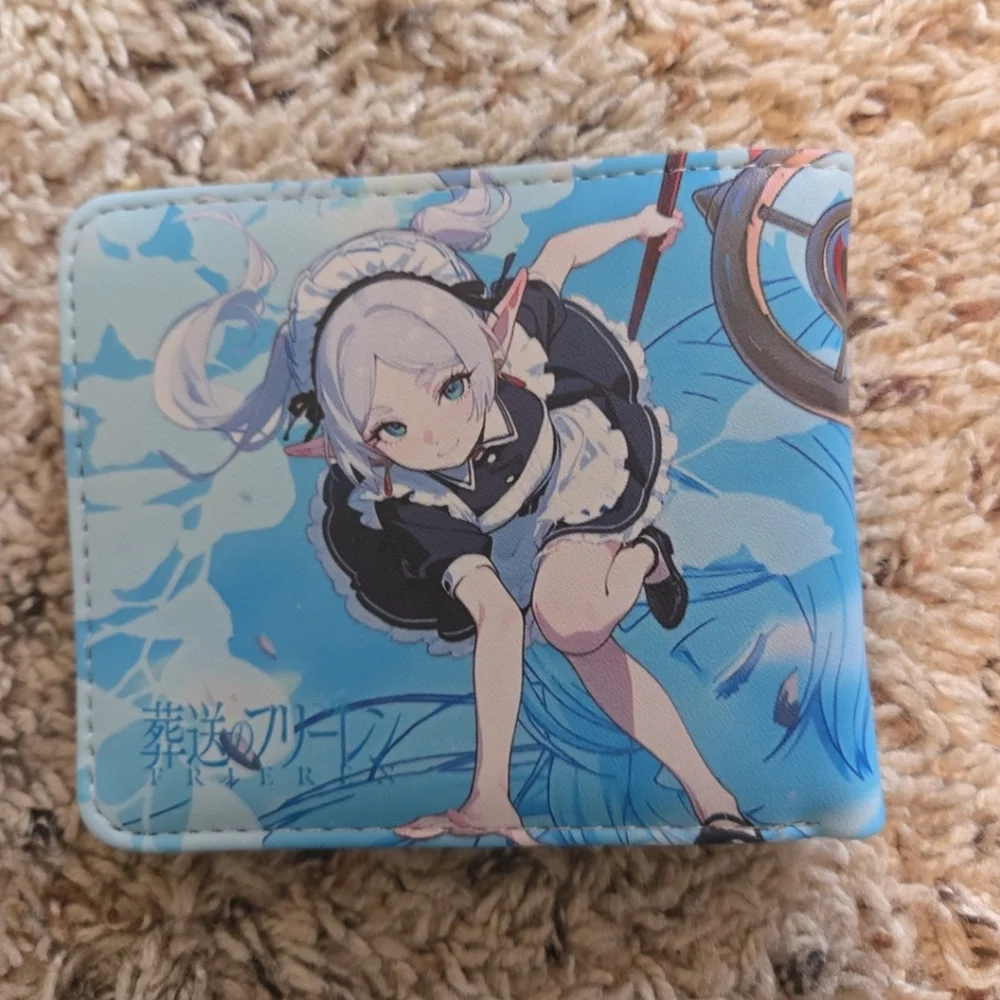 New frieren beyond journeys end anime manga leather wallet